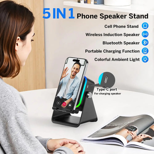 SoundBoost™ RGB Phone Amplifier Stand