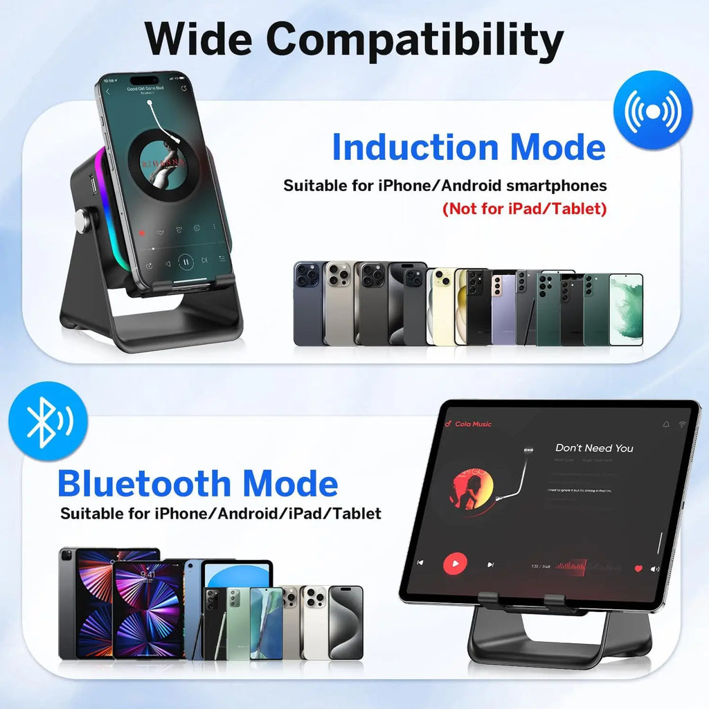 SoundBoost™ RGB Phone Amplifier Stand