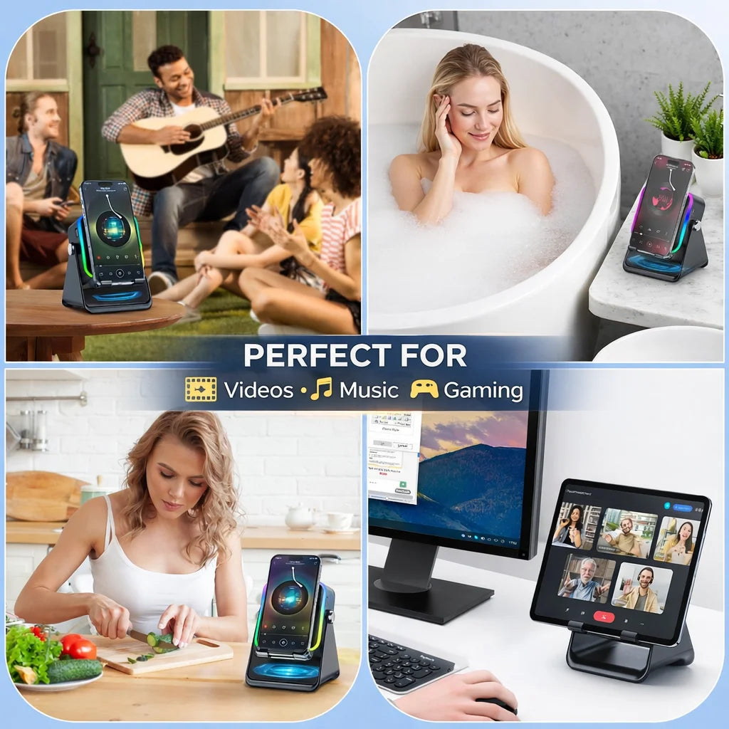 SoundBoost™ RGB Phone Amplifier Stand