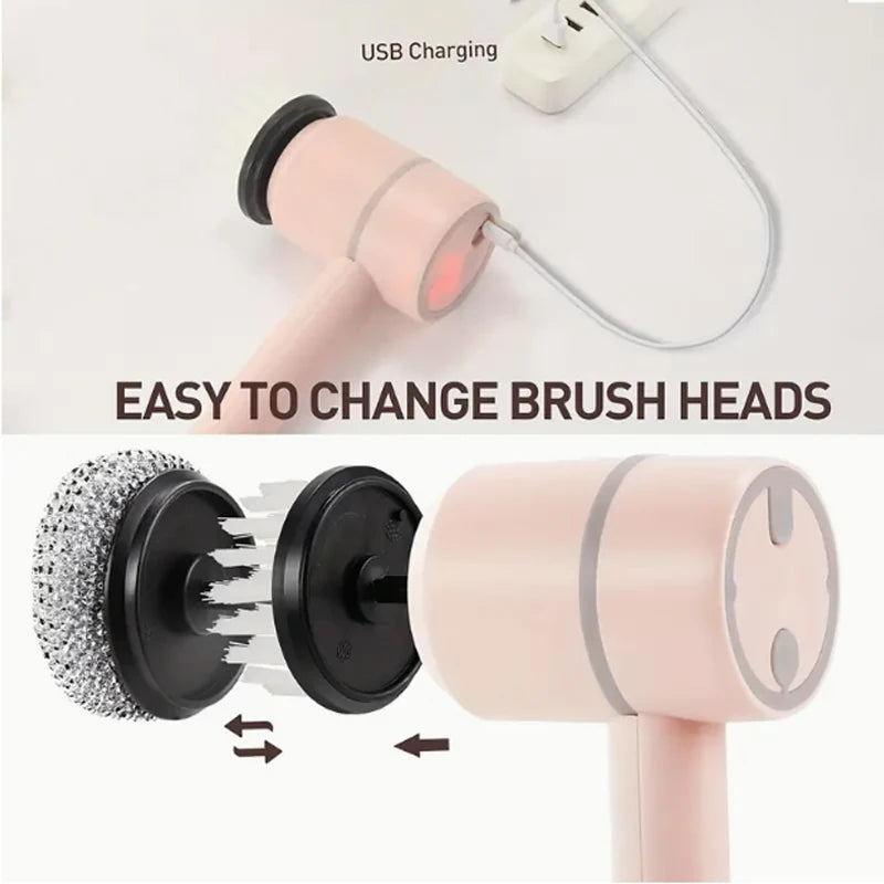 Cordless Electric Spin Scrubber – Effortless Deep Cleaning
